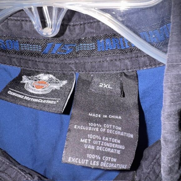 Genuine Harley-Davidson 115 Years Garage Long Sleeve Shirt Embroidered Size 2XL - Picture 5 of 6